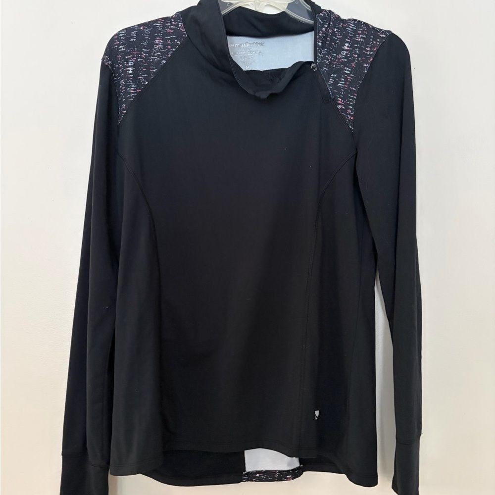 Marika Tek Women's Dry-Wik Performance Wear Black Long Sleeve Top